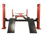 15000Lbs Four Posts Parking Lift 4-Post Alignment Lift With Rolling Jack