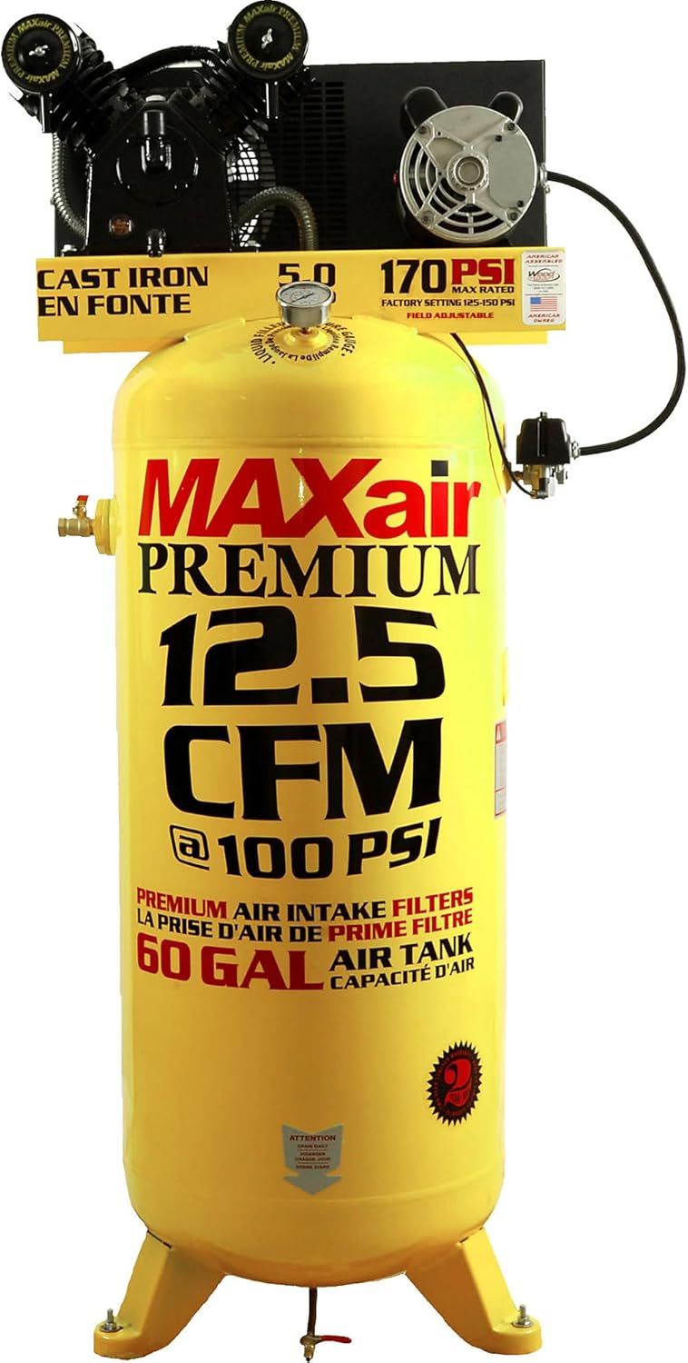 Maxair C4160V1-MAP 60-Gallon 170 PSI Max Electric Stationary Compressor
