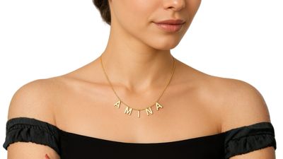 Custom Name Letter Necklace Dainty Customized Jewelry 1–10 Letters