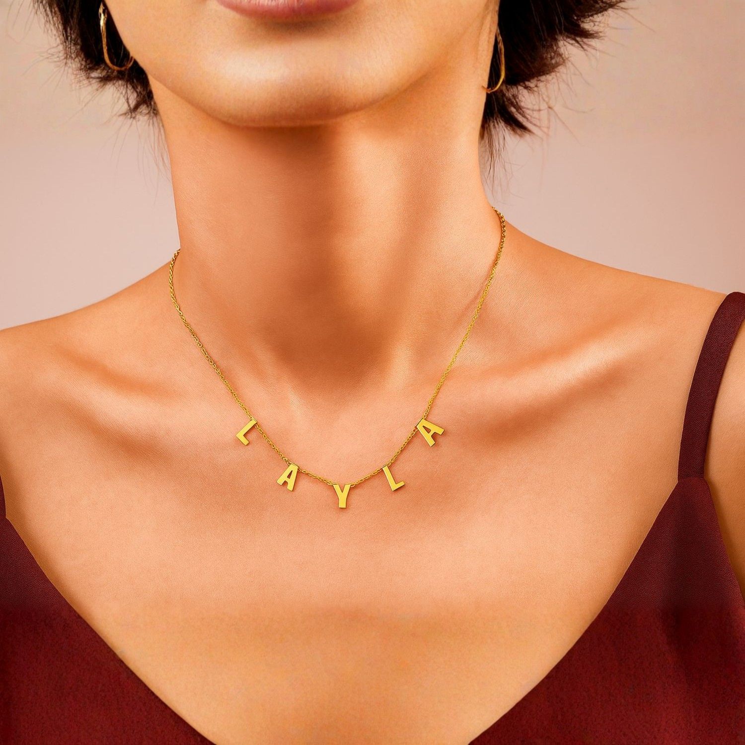 Name Letter Necklace