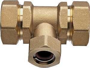 PRO-FLEX BRASS TEE 3/4X3/4X1/2