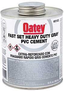 PVC CEMENT GRAY FS LOVOC 32OZ