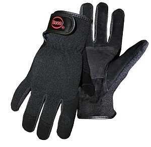 GLOVE MECHANIC GOATSKIN BLK L