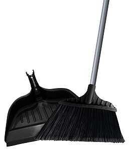 BROOM ANGLE W/DUSTPAN LG 15IN