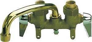 LAUNDRY TRAY FAUCET 2-HNDL BRS