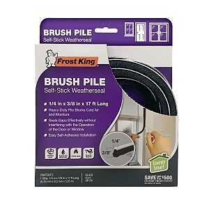 BP17A PILE BRUSH BLK 1/4X3/8IN