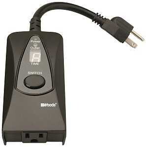 TMR DIG SNSR 24HR BLK 15A/125V