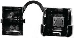 CORD PROTECTOR NYLON BLK