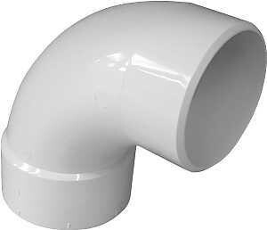 ELBOW STR 90DEG S&amp;D PVC 4IN
