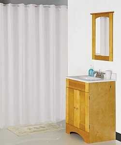 SHWR CURTN HOOKLSS 70X72 WHITE