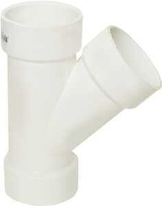 PIPE WYE HUB PVC WHT SCH40 3IN