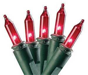 LIGHT INCNDSCNT MINI RED 100CT