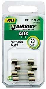 FUSE AGX 20A FAST ACTING