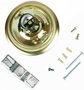 HOLDER GLASS SHADE 3-1/4IN BRS