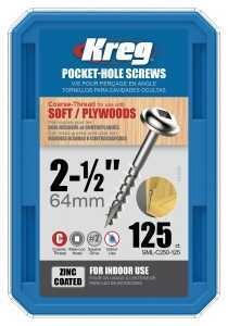 SCRW PKT NO8 WSH 2-1/2IN 125CT