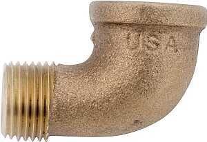 ELBOW BRASS 90DEG ST IPT 1/2