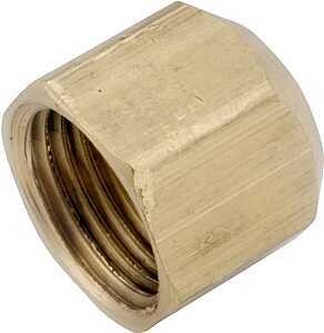 CAP FLARE BRASS 1/4 IN