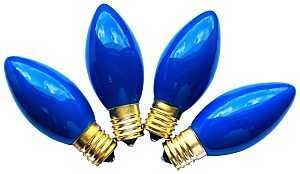 BULBS REPL C9 CERA BLUE 25CT