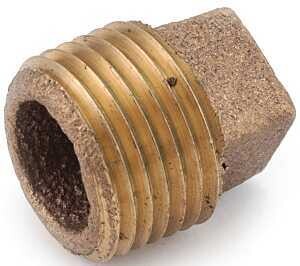 PLUG CORED BRASS 1 IN