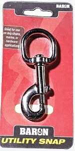 BOLT SNAP NCKL RNDEYE SWVL 1IN