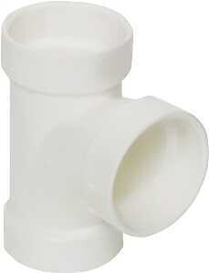 TEE DWV SANITARY HUB 2 IN