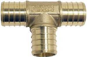 FITTING PEX 1 INCH TEE BRASS