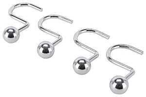 CURTAIN HOOK BALL CHROME