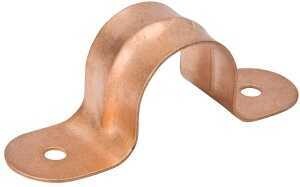 PIPE STRAP COPPER 3/8 IN