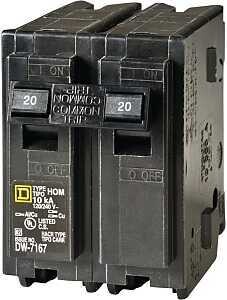 CIRCUIT BREAKER HOM 2P 1IN 20A