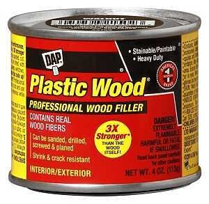 FILLER PLASTIC WOOD WALNUT 4OZ