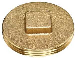 CLEAN OUT PLUG BRASS 4IN