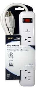 CORD SURGE WHT 6OUT 750J 3FT