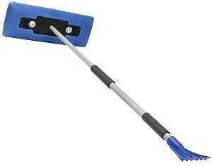 SNOW BROOM/ICE SCRAPR TELE LED