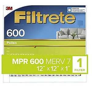 FILTER AIR POLLEN 12X12X1IN
