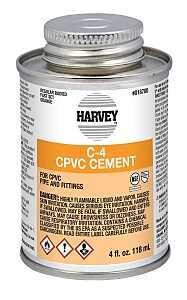 CPVC CEMENT ORANGE 4 OZ