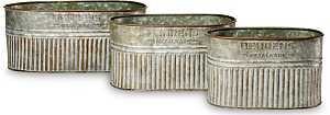 TUB SET OVAL GALV 2.5/3.5/5QT