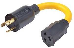 ADAPTER PWR CORD 12/3 9IN YEL