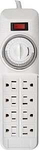 BAR PWR 8-OUTLET WHT