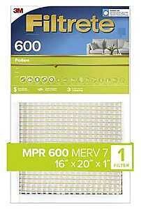 FILTER AIR POLLEN 16X20X1IN
