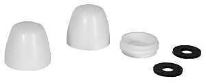 CAP TOILET BOLT WATERTIGHT WHT