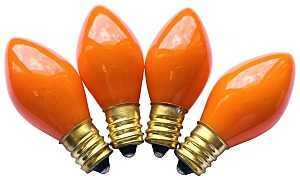 BULBS REPL C7 CERMC ORANGE 4PK
