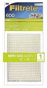 FILTER AIR POLLEN 16X25X1IN