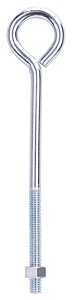 ZINC EYE BOLT W/NUTS 3/8X8