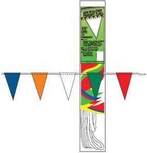 PEN-3 50FT BAGGED PENNANT FLAG