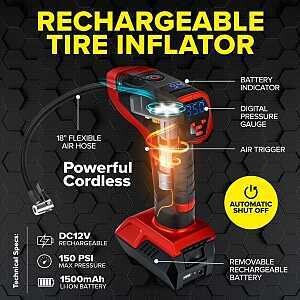INFLATOR TIRE BULLSEYE RECHRG