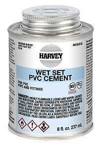 PVC CEMENT WET SET BLUE 8OZ