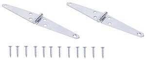 HINGE STRAP STEEL LD 4IN ZINC