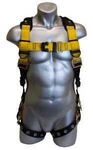 37114 HARNESS YEL/BLACK XL-XXL