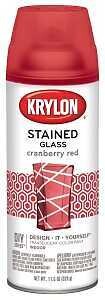 SPRY PNT STN/GLS CRAN-RED 12OZ