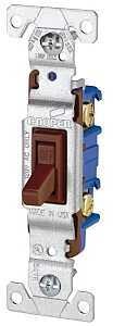 SWITCH TGL QT 1P N/GRD BRN EA